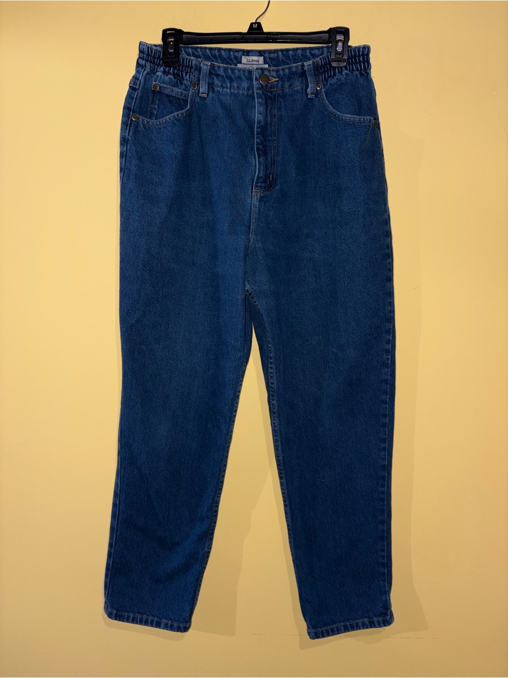 Vintage L.L.Bean Original Fit/Relaxed 100% Cotton Jeans Women Size 14 Pet